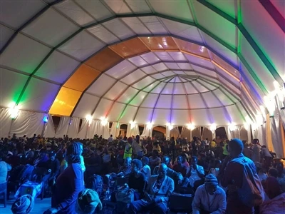 Tenda a cupola ovale 20x70m Tenda per eventi a Pretoria, Sud Africa