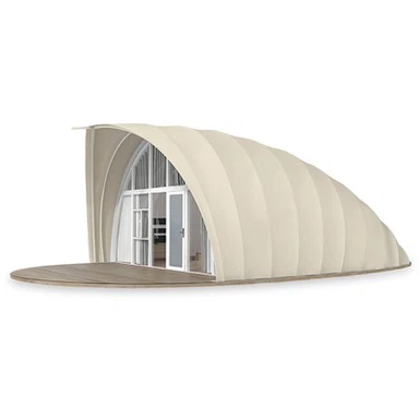 Tenda da campeggio a forma di conchiglia